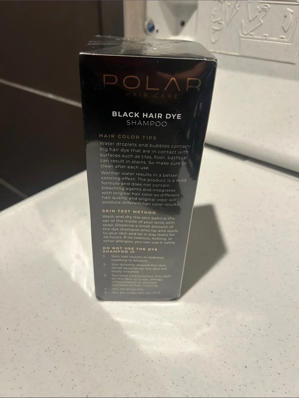 Black Hair Dye Shampoo — Black